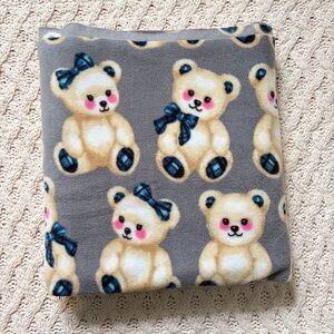 Fleece Sewing Fabric - Adorable Teddy Bear Print